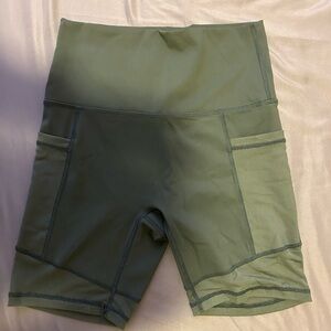 Aerie biker short with mesh detail and pockets